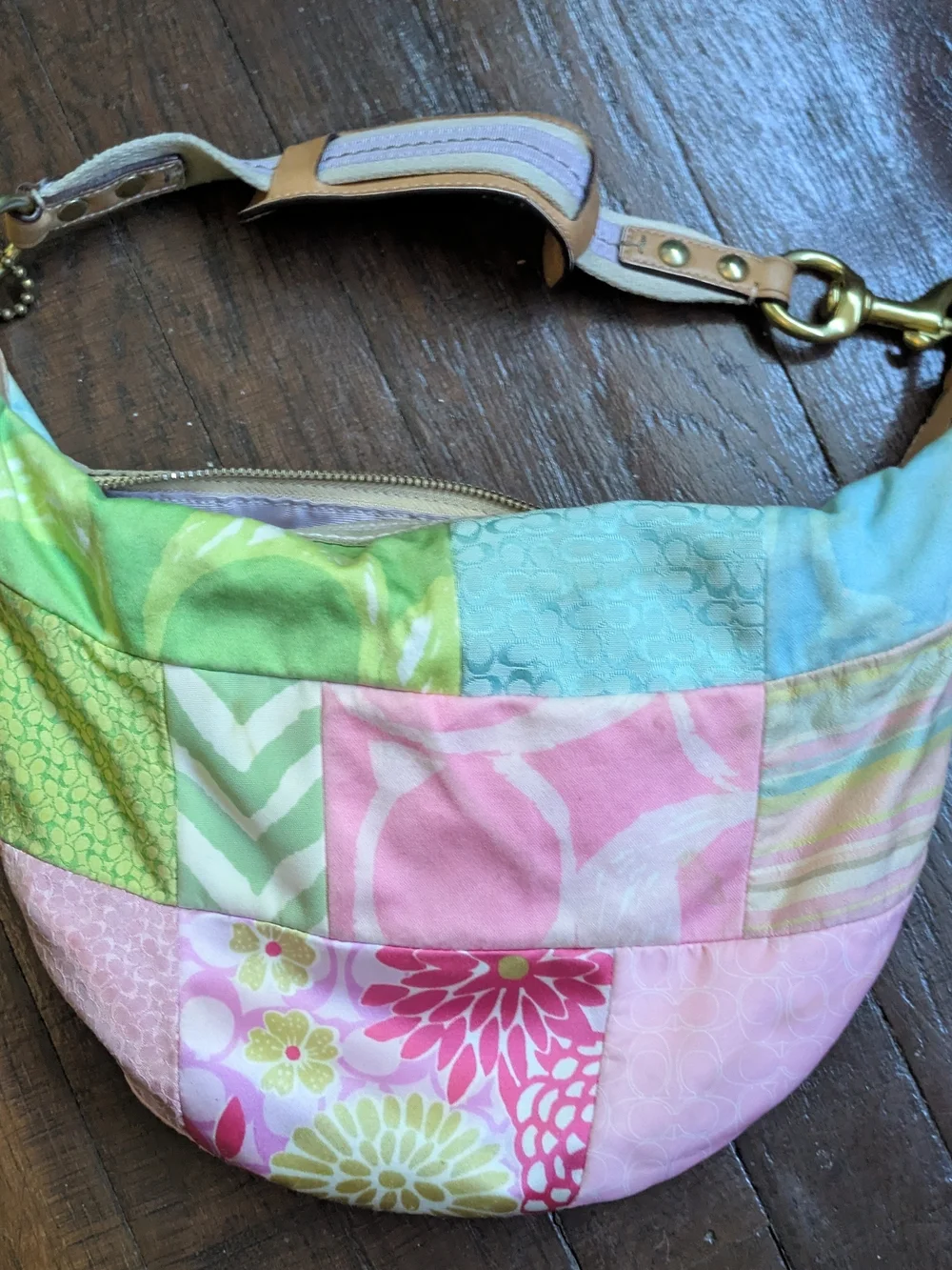 Coach Y2K Vintage 2005 Pastel Patchwork